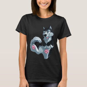 T-shirt Happy Husky