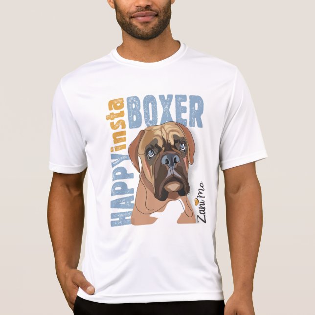 T-shirt Happy Insta Boxer - Zani Mo Dog (Devant)