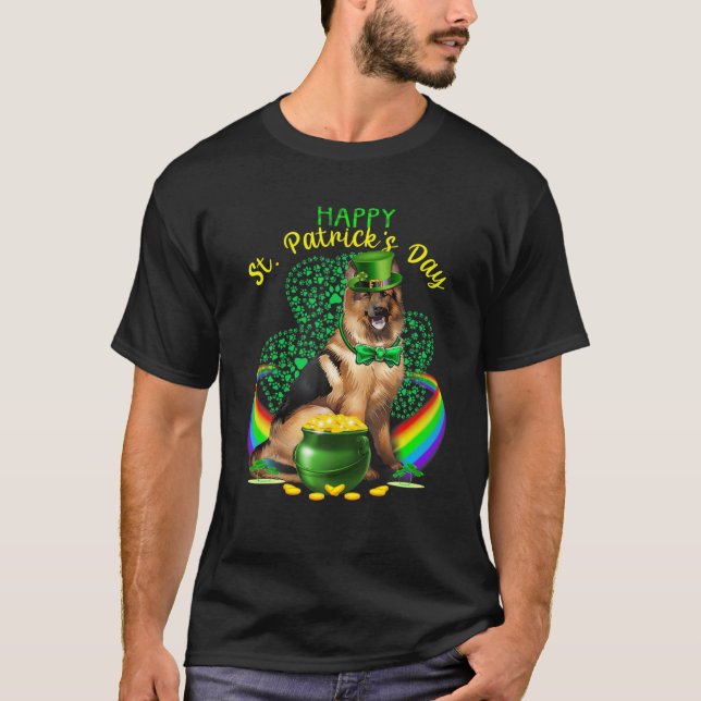 T-shirt Happy Jour de la Saint Patrick berger allemand Lep (Devant)