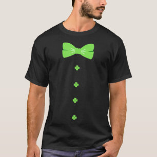 T-shirt Happy Jour de la Saint Patrick Bow Cravate Clovers
