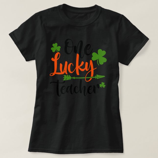 T-shirt Happy Jour de la Saint Patrick mignon Un Professeu (Design devant)