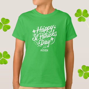 T-shirt Happy Jour de la Saint Patrick Shamrocks irlandais