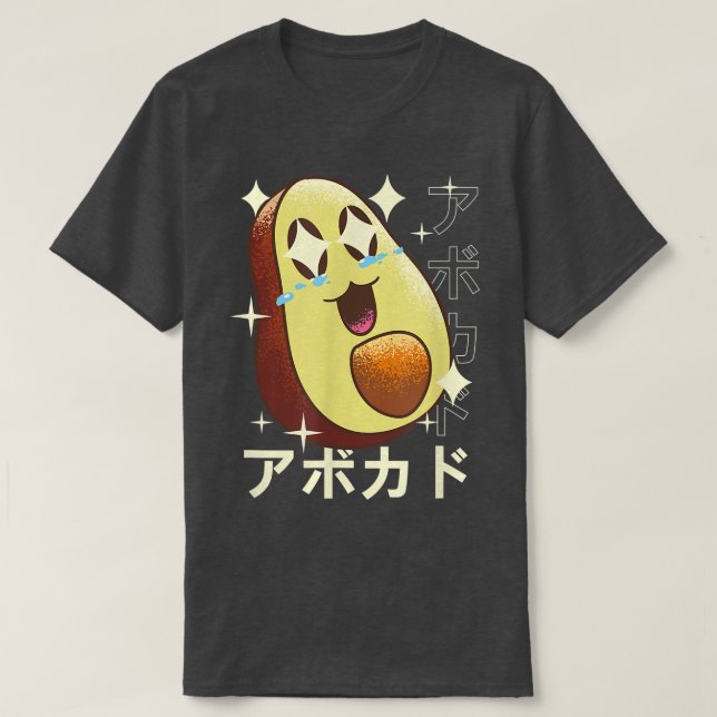 T-shirt Happy Kawaii Avocado (Design devant)