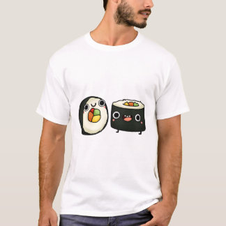 T-shirt Happy Kawaii Sushi Rolls