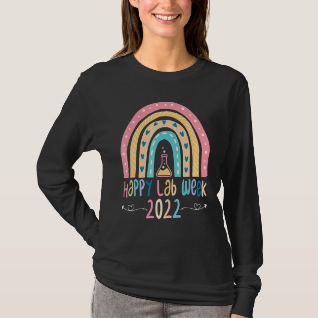 T-shirt Happy Lab Week Laboratoire Science Lab Tech (Devant)