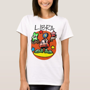 T-shirt Happy Libra Scales avec étoiles