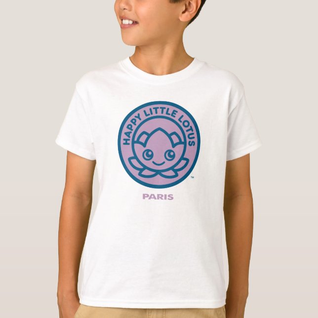 T-shirt Happy Little Lotus, Paris (Devant)