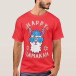 T-shirt Happy Llamakah graphic Funny Hanukkah Llama Kids A<br><div class="desc">Happy Llamakah graphic Funny Hanukkah Llama Kids Adults Gift T-Shirt .</div>