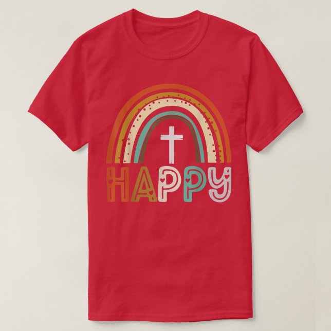 T-shirt Happy Loved Grateful Blessed Thanksgiving Fall Rai (Design devant)