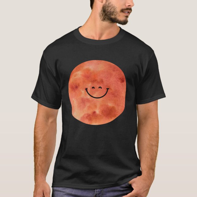 T-shirt Happy Mars Planet  Cute  Astronomy (Devant)