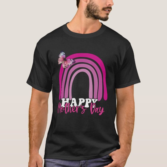 T-shirt Happy Mother s Day 2023 Mother s Day Rainbow Mom D (Devant)