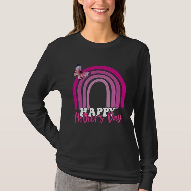 T-shirt Happy Mother s Day 2023 Mother s Day Rainbow Mom D (Devant)