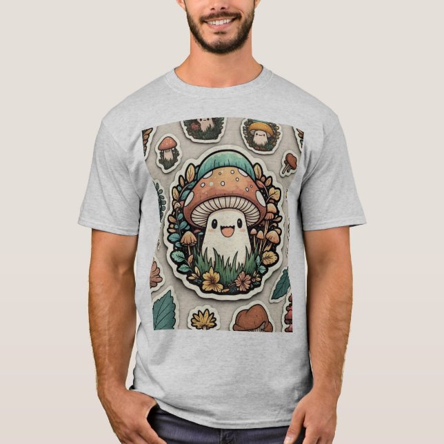 T-shirt "Happy Mushroom Friends" (Devant)