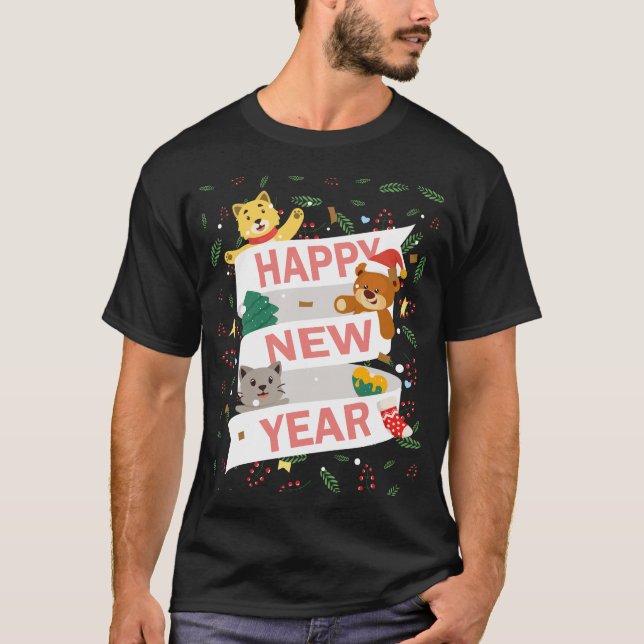 T-shirt Happy new year (Devant)