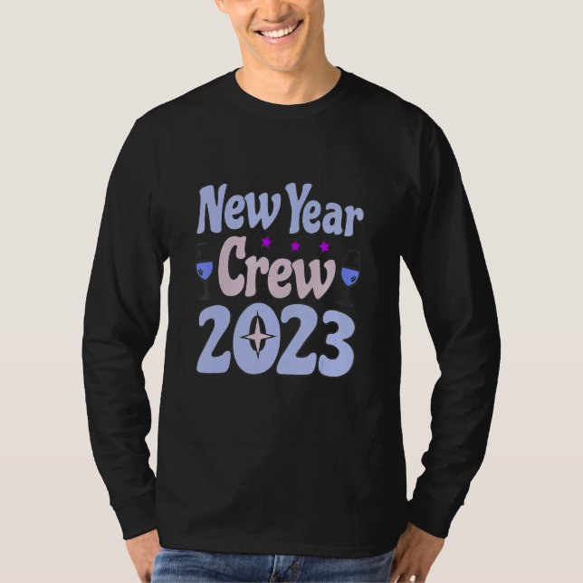 T-shirt Happy New Year 2023 Matching Group New Year's Eve  (Devant)