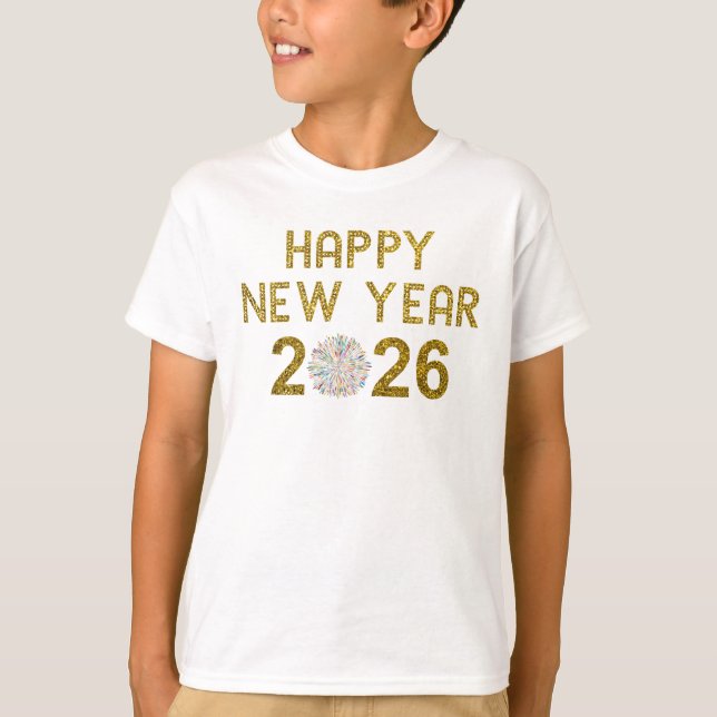 T-shirt Happy New Year 2026 (Devant)