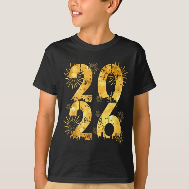 T-shirt Happy New Year 2026 Family Celebration New Years E (Devant)