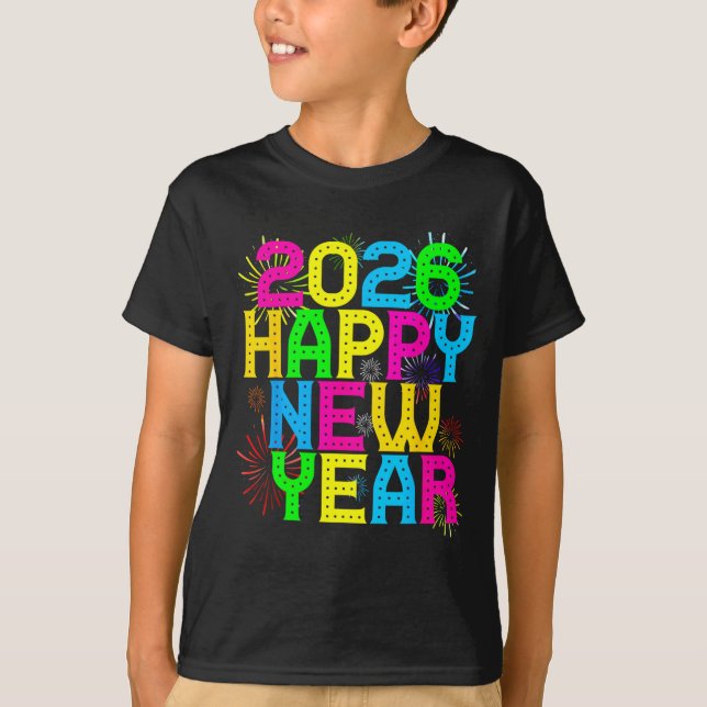 T-shirt Happy New Year 2026 Family Celebration New Years E (Devant)