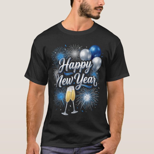 T-shirt Happy New Year 2026 Family Matching New Year Eve P (Devant)