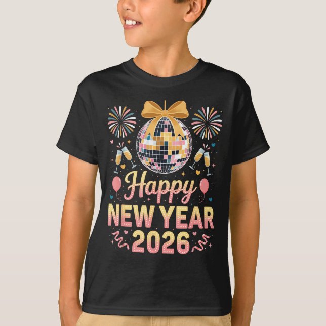 T-shirt Happy New Year 2026 Fireworks New Year's Eve Party (Devant)