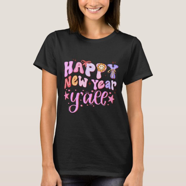 T-shirt Happy New Year 2026 Party Countdown New Years Y'al (Devant)
