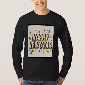 T-shirt Happy New Year 2027 Comic Tee