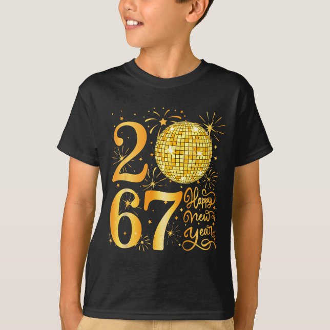 T-shirt Happy New Year 2067 Funny 67 Six Seven Meme New Ye (Devant)