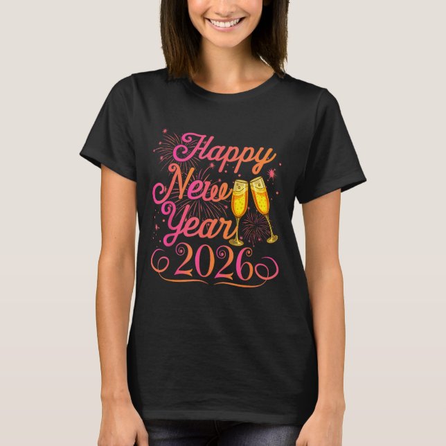 T-shirt Happy New Year Funny Matching Family New Years Eve (Devant)