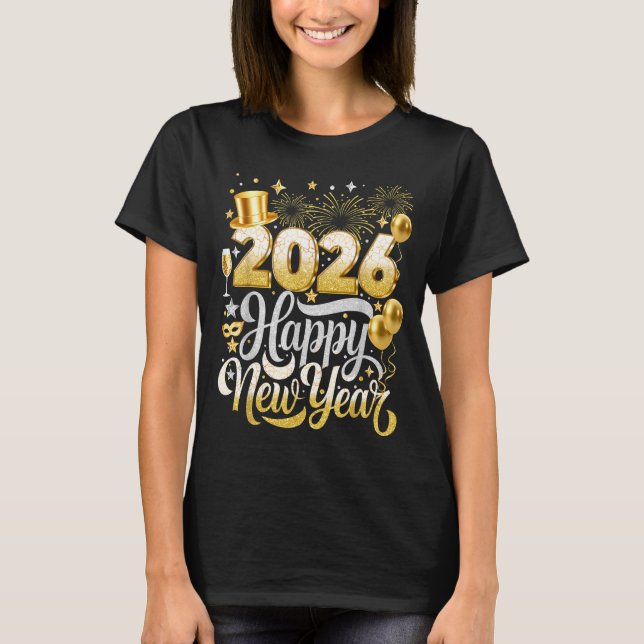 T-shirt Happy New Year Party 2026 Nye Funny Family Matchin (Devant)