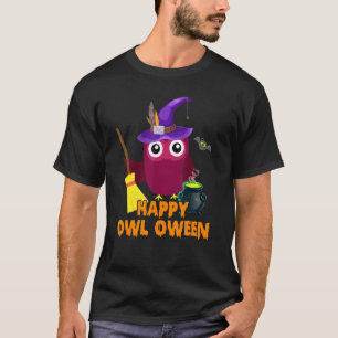 T-shirt Happy Owl Oween Owl Lover Halloween Costumes Garço