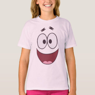 T-shirt Happy Patrick Star Gros Visage Filles - Cu