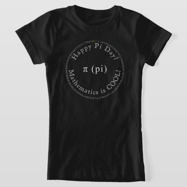 T-Shirt Happy Pi Day Digits Élégante Ecole de Sciences des (Poser)