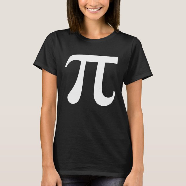 T-shirt Happy Pi Day March 14 White Pi Symbol 3 14 Science (Devant)