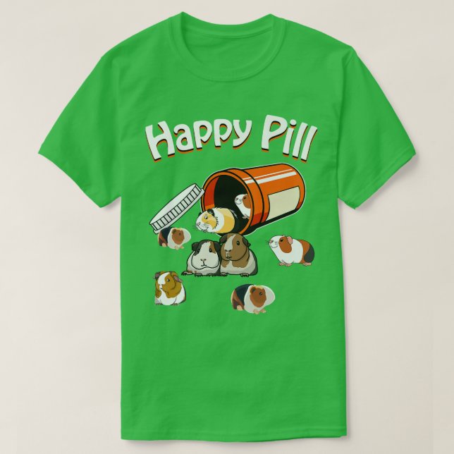 T-shirt Happy Pill Guinée Pig (Design devant)