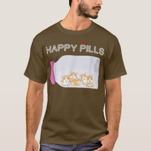 T-shirt Happy Pills Cochon de Guinée pour les propriétaire