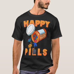 T-shirt Happy Pills Daily Pill Organisateur Avec de mignon