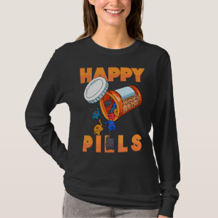 T-shirt Happy Pills Daily Pill Organisateur Avec de mignon