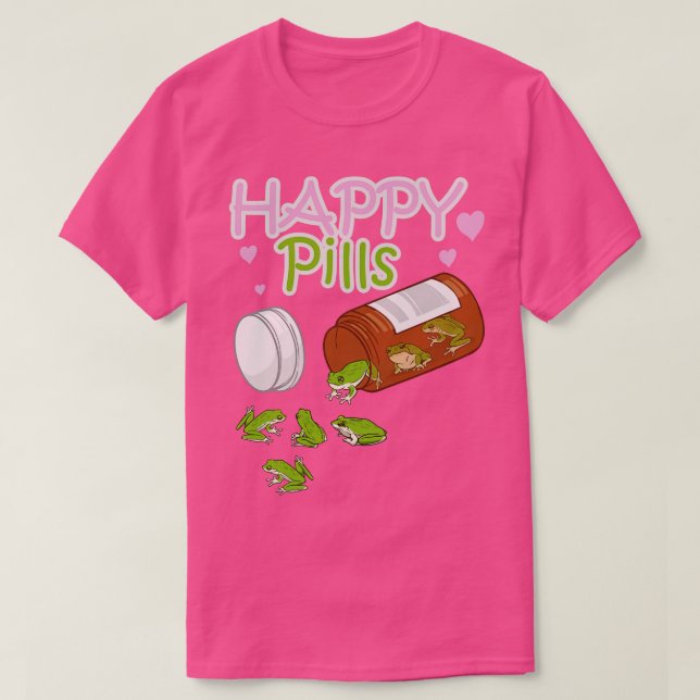 T-shirt Happy Pills Frog 1 (Design devant)