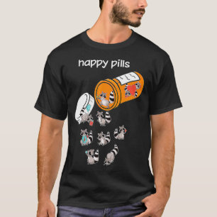 T-shirt Happy Pills Raccoon Funny Raccoon Lover 
