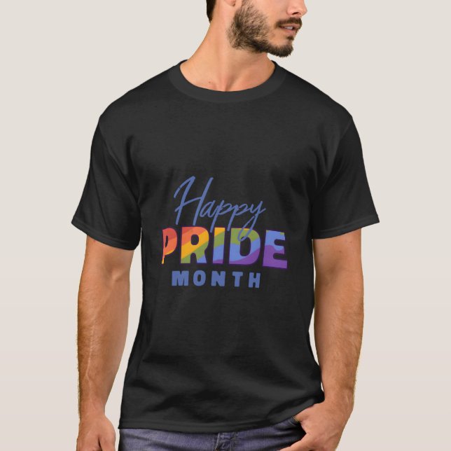 T-shirt Happy Pride Month Radiant Diversity (Devant)