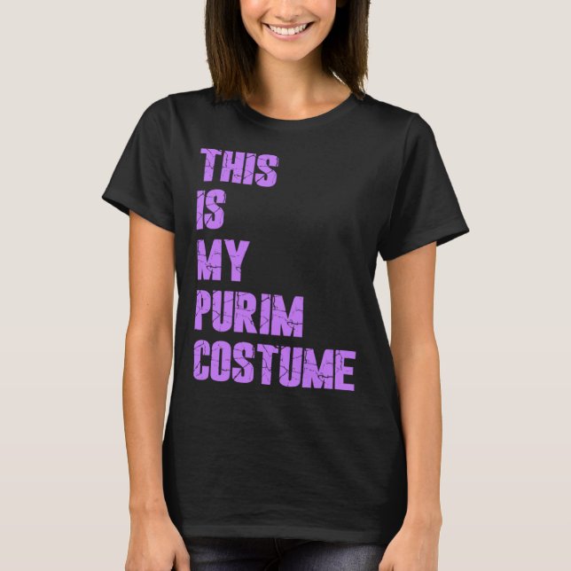 T-shirt Happy Purim Hamantash This Is My Purim Costume Jew (Devant)