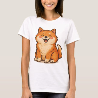 T-shirt Happy Shiba Dog - Illustration d'un animal de comp