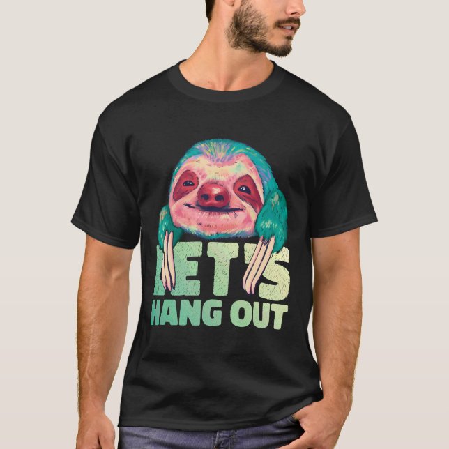 T-shirt Happy Sloth Aquarelle (Devant)