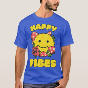 T-shirt Happy Smile Face Vibes Hippie Style