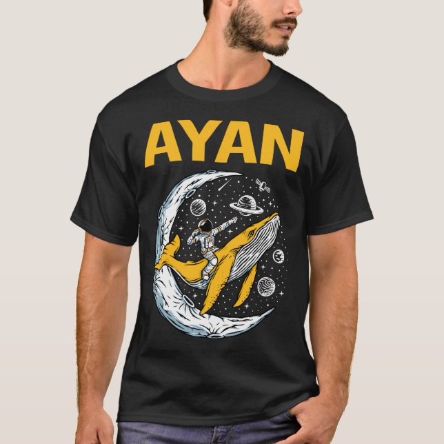 T-shirt Happy Space - Ayan Name (Devant)