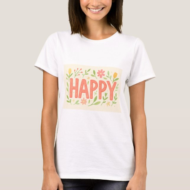 T-shirt Happy Spring  (Devant)