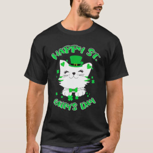 T-shirt Happy St Catty S Day Irlandais Jour de la Saint Pa