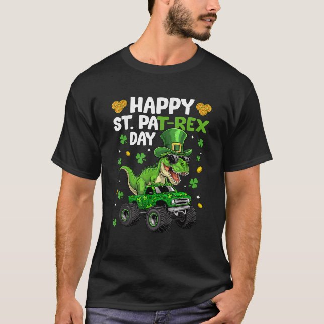 T-shirt Happy St Pat Rex Day St Patricks Day Dinosaur Mons (Devant)