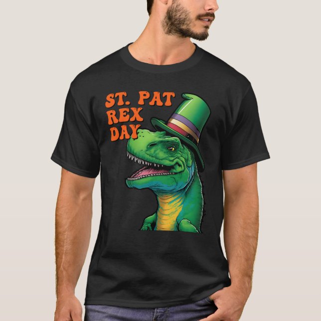 T-shirt Happy St Pat Rex Day St Patricks Day Rex Leprechau (Devant)