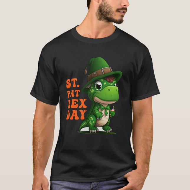 T-shirt Happy St Pat Rex Day St Patricks Day Rex Leprechau (Devant)